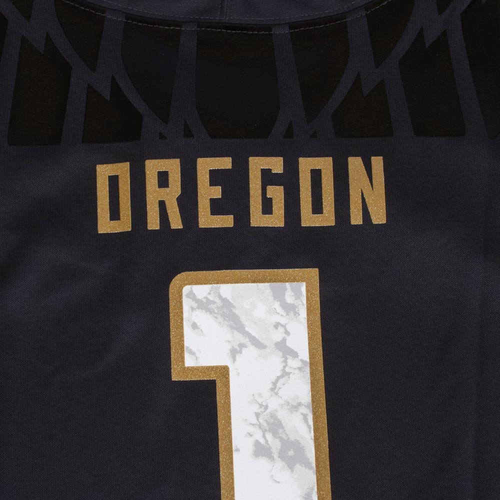 Classic Oregon O, Nike, Grey, Jerseys, Polyester, Kids, Youth, Football, Alt Pack, 1010077